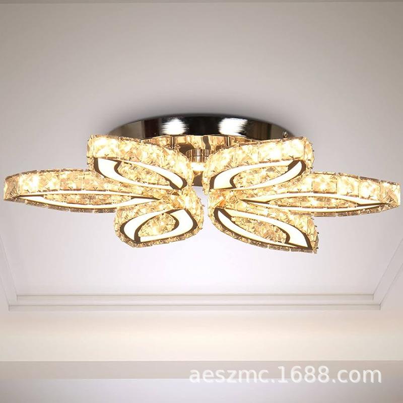 设计师款客厅水晶灯轻奢大气大厅主灯创意个性多层水晶吸顶灯