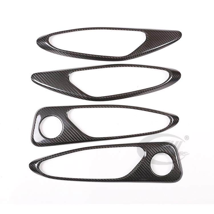 适用于阿尔法Giulia真碳纤维内饰车门内拉手框把手装饰汽车用品,电子/电工,接线端子,淘宝优惠券,粉丝福利购,淘宝优惠卷