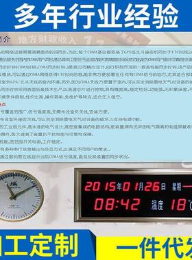 创意CMDA时钟电子时钟数字时钟现代简约挂钟LED立体数字钟