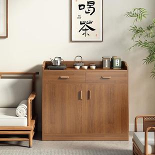 茶水柜子储物柜客厅置物柜家用柜子2025新款餐边柜靠墙一体收纳柜