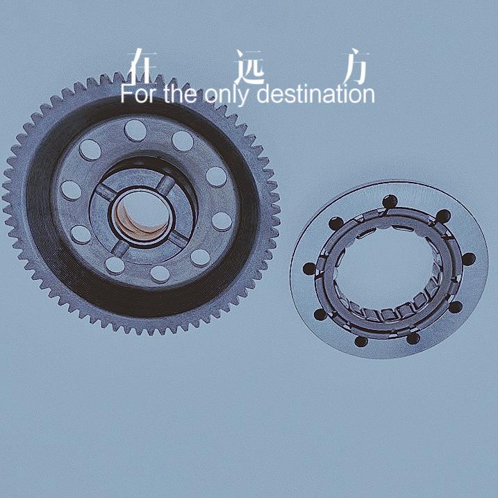 适用贝纳利小黄龙BJ250-15A小幼狮250启动盘起动TRK251超越离合器