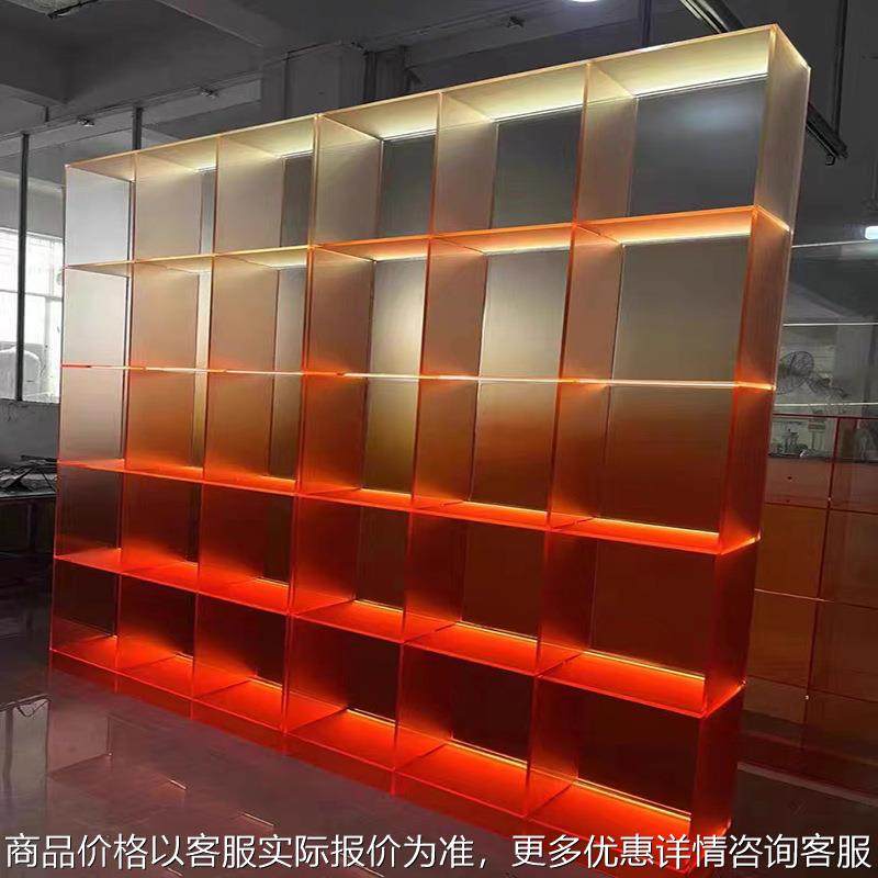 厂家直销 高透明多层渐变色带灯亚克力展柜 直播间手办收纳展示架,基础建材,有机玻璃棒,淘宝优惠券,粉丝福利购,淘宝优惠卷