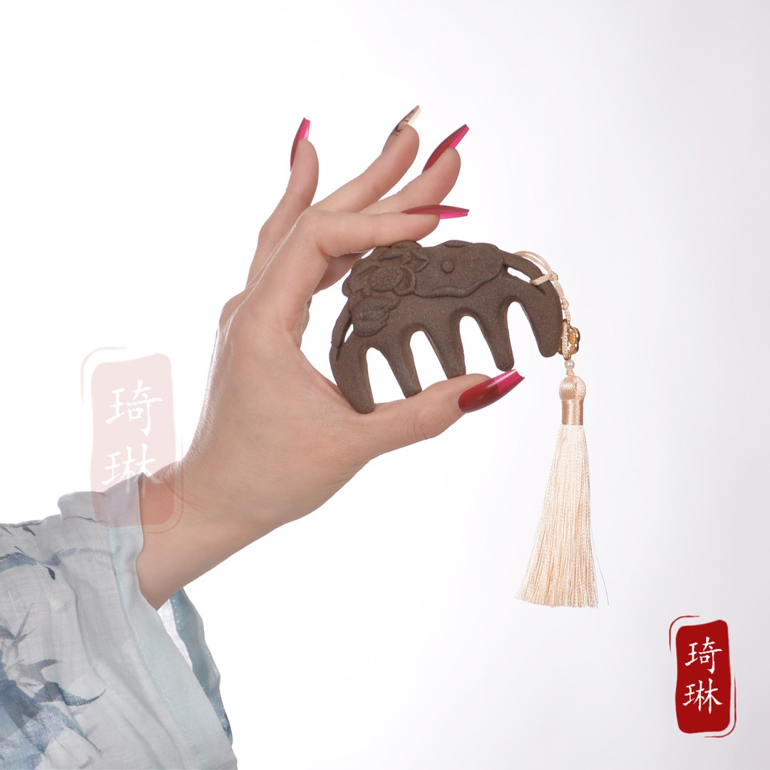 琦琳香【合香梳】何首乌 当归 侧柏叶等天然中药合香梳