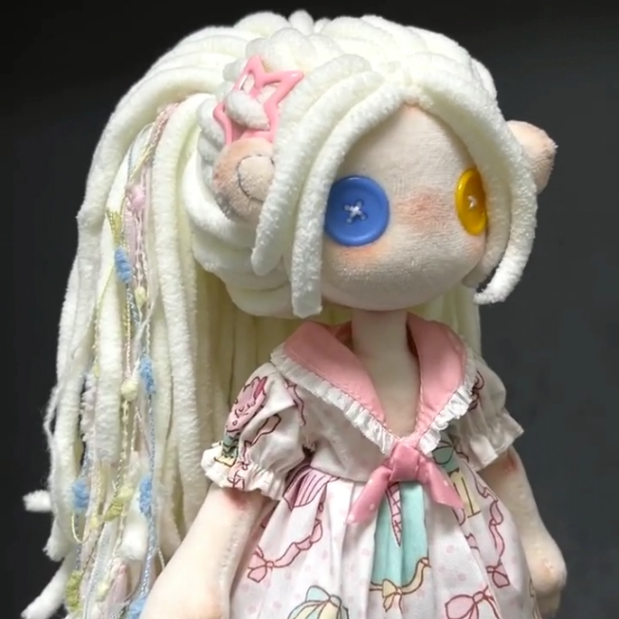 鬼娃娃材料包鬼妈妈玩偶材料包手缝娃娃手工布娃娃diy自缝手缝娃