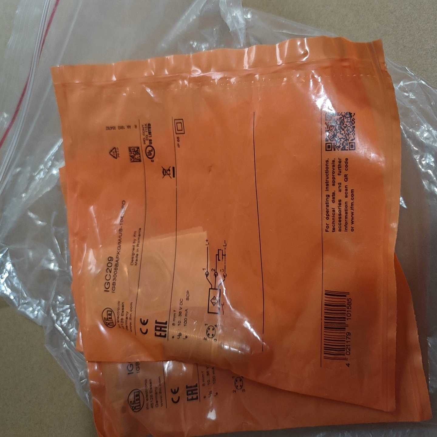 德国IFM易福门IGC209电感式接近开关传感器IG询价