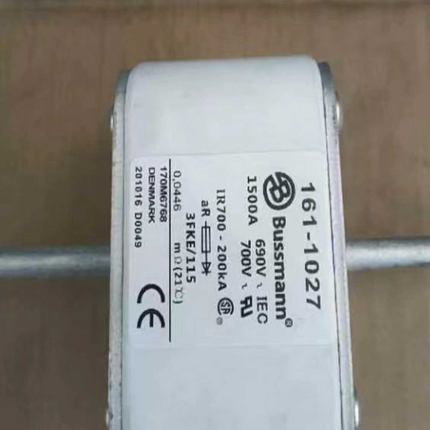 询价~Bussmann熔断器161-1027 1500A 690V