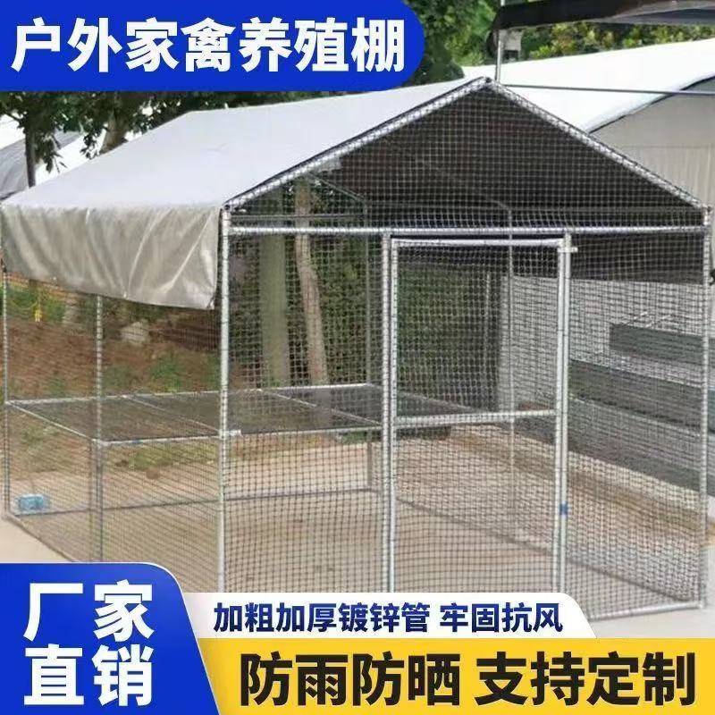 。户外鸡棚鸡笼特大号家禽养殖兔笼防雨孔雀搭建鸽笼大型家用鸡舍