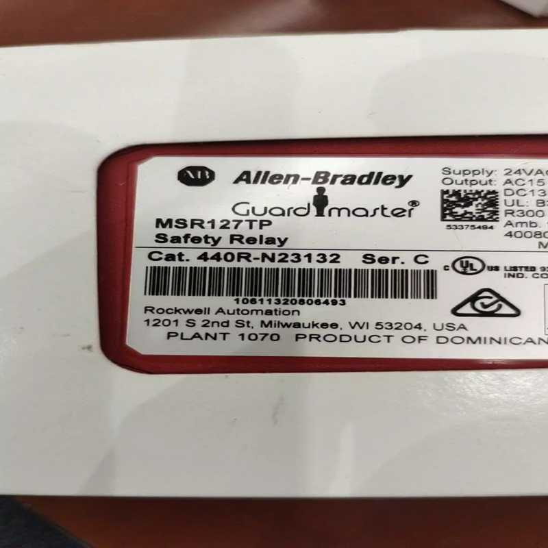 AB罗克韦尔安全继电器MSR127TR 440R-N2313~询价