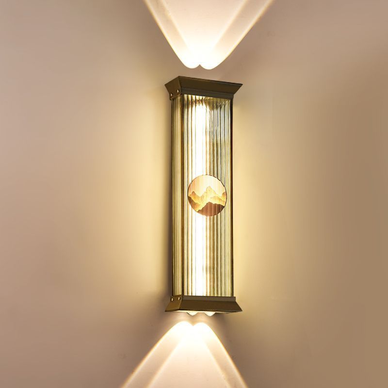 户外壁灯射灯防水洗墙壁灯别墅大门室外外墙两侧简约走廊新中式