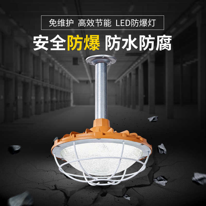 led防爆灯车间工矿灯厂房灯照明仓库工厂加油站消防防暴灯罩