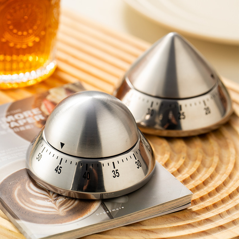 onlycook 厨房时间提醒器定时器机械不锈钢计时器倒计时闹钟闹铃