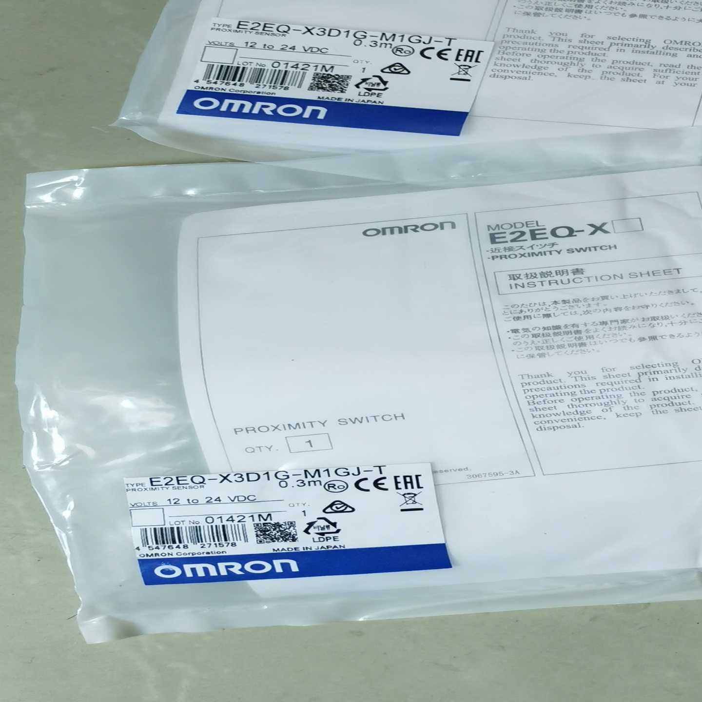 E2EQ-X15X1-M1J  未拆封，质保6【卡奥电子】