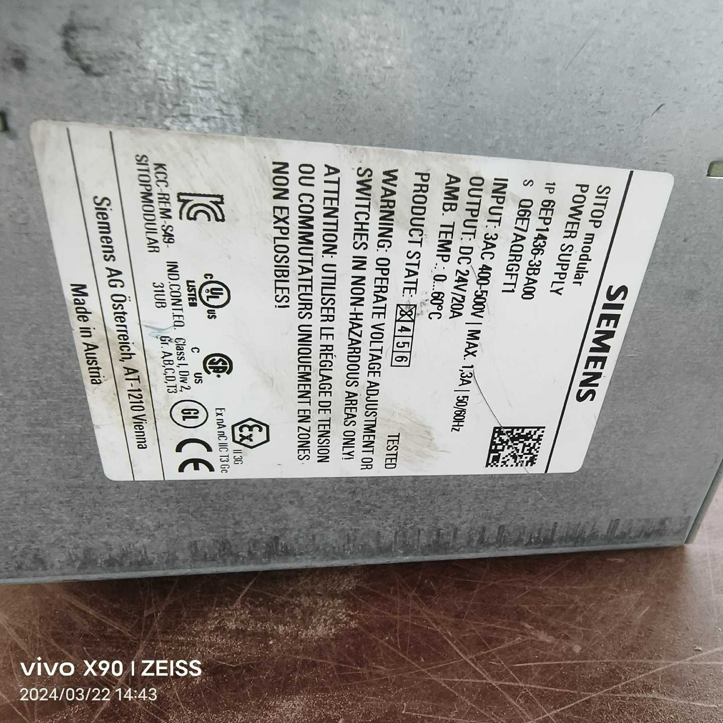 询价SlTOP电源,6EP1436-3BA00,