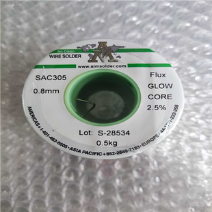 无铅 焊锡丝 锡丝 议 500克 AIM 锡线 0.8m 加拿大