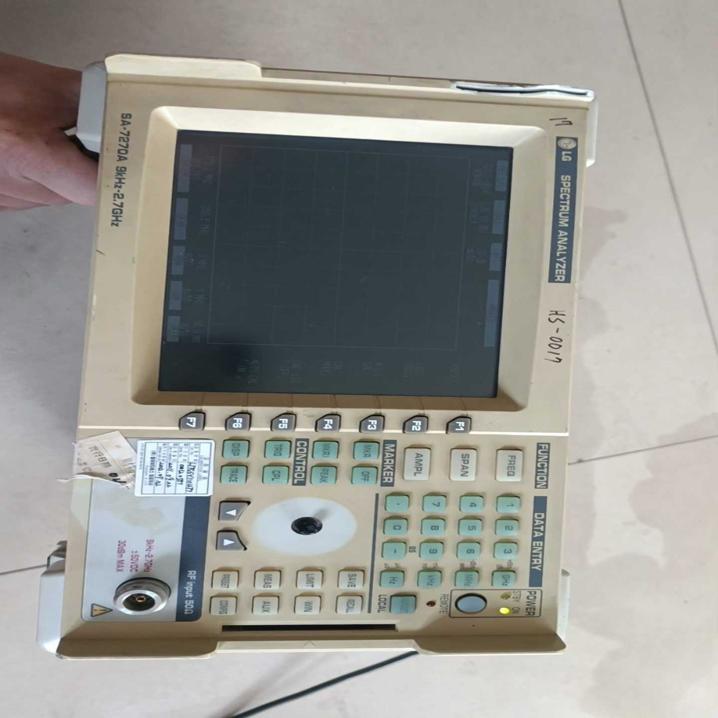 SA-7270A频谱仪   上电效果请看视频，实物图拍照，成（子云设
