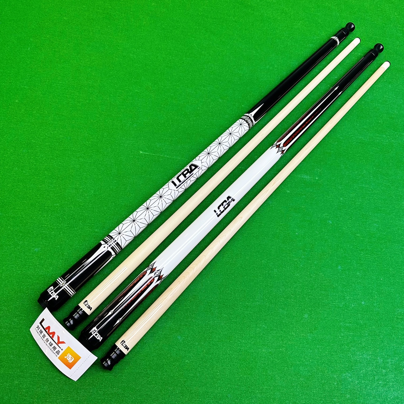 皮尔力LCBA系列光把款大头杆爱好者练球中式美式台球杆12.5mm
