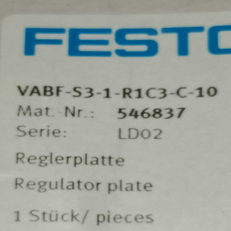 议~FESTO  546837 VABF-S3-2-R1C3-C