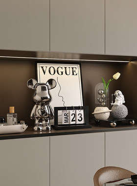 贝汉美轻奢入户玄关摆件家居饰餐边柜客厅钥匙收纳托盘高档