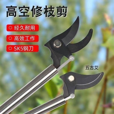 槐花高枝修枝剪不锈钢剪刀修剪园林疏花稀果剪枝槐米高空长杆树枝
