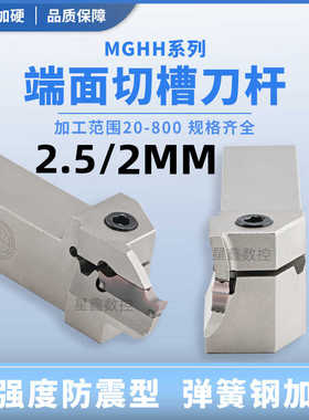2MM端面槽刀/2.5MM端面切槽刀MGHH220R/2520抗震加硬端面切槽