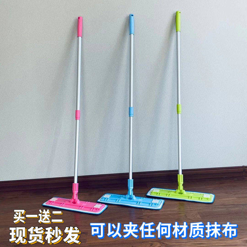 韩国进口平板拖把地板拖布粘贴替换布家用夹布地砖瓷砖除灰尘