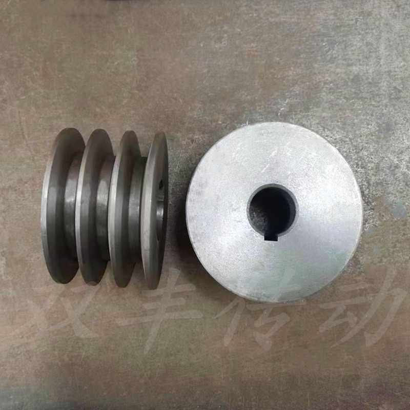 三角皮带轮外径70-250mm铸铁3槽B型电机轮工业三角带轮生铁皮