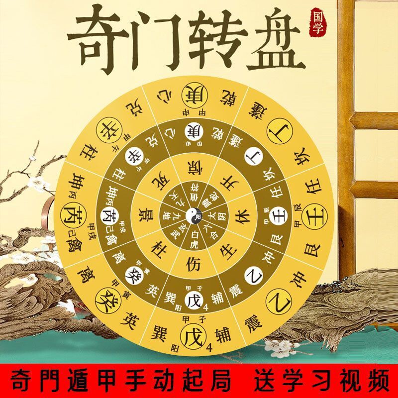 遁甲转盘多用手动起局转盘零基础入门周易学习研究国学奇门纸