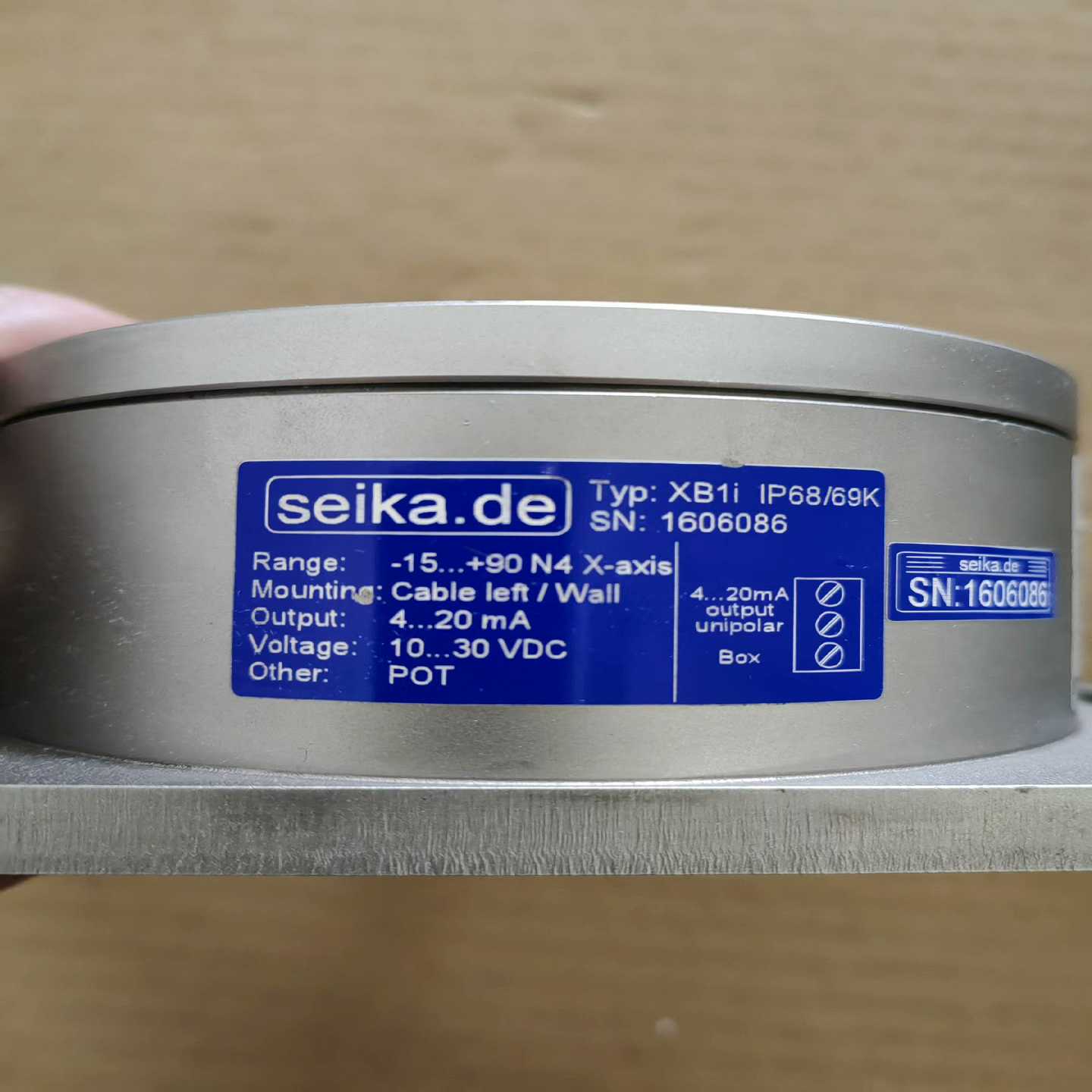 Seika 角度传感器 型号: XB1i，Range: -1(通通配件）