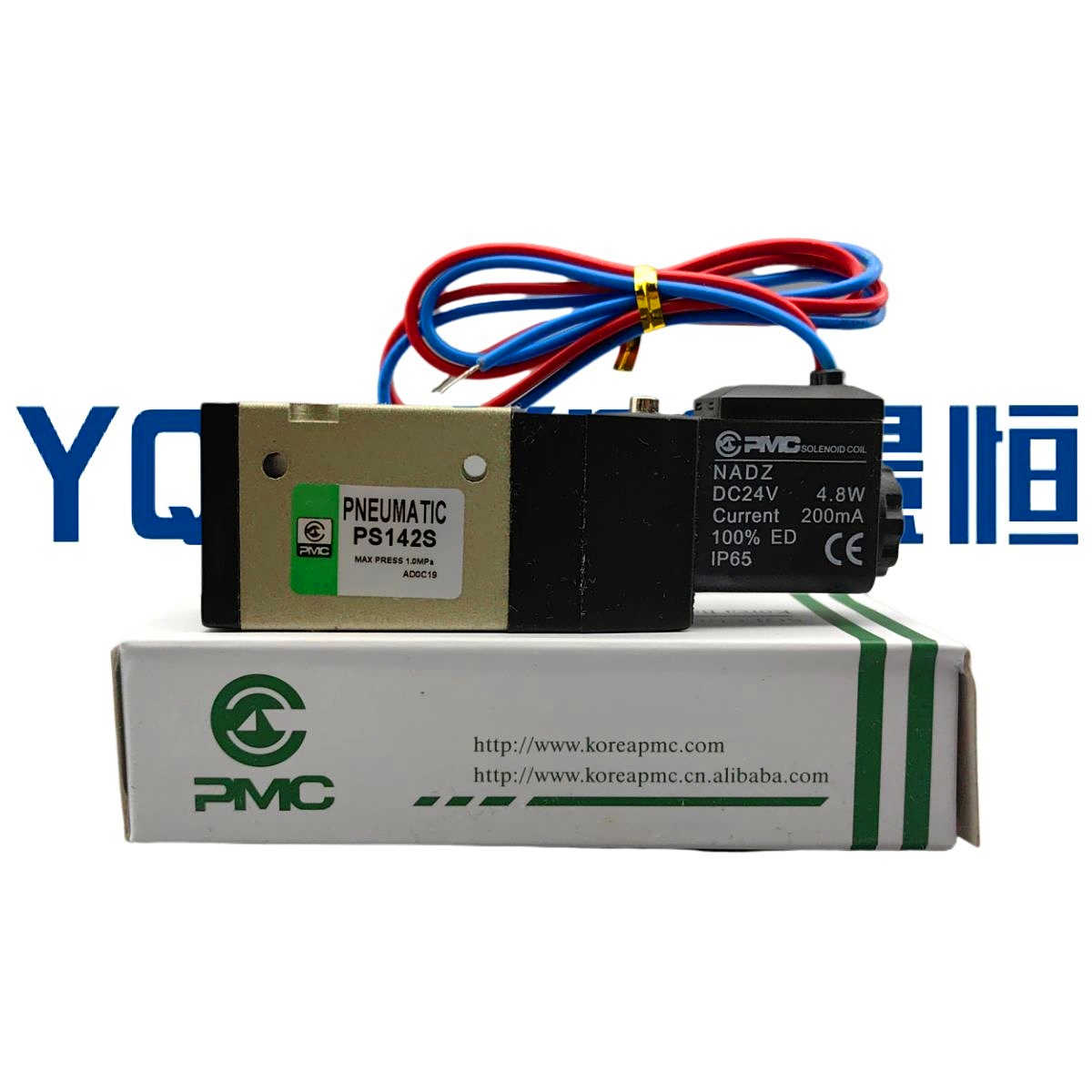 韩国原装PMC气动电磁阀PS142S 换向阀DC21-26V AC220V