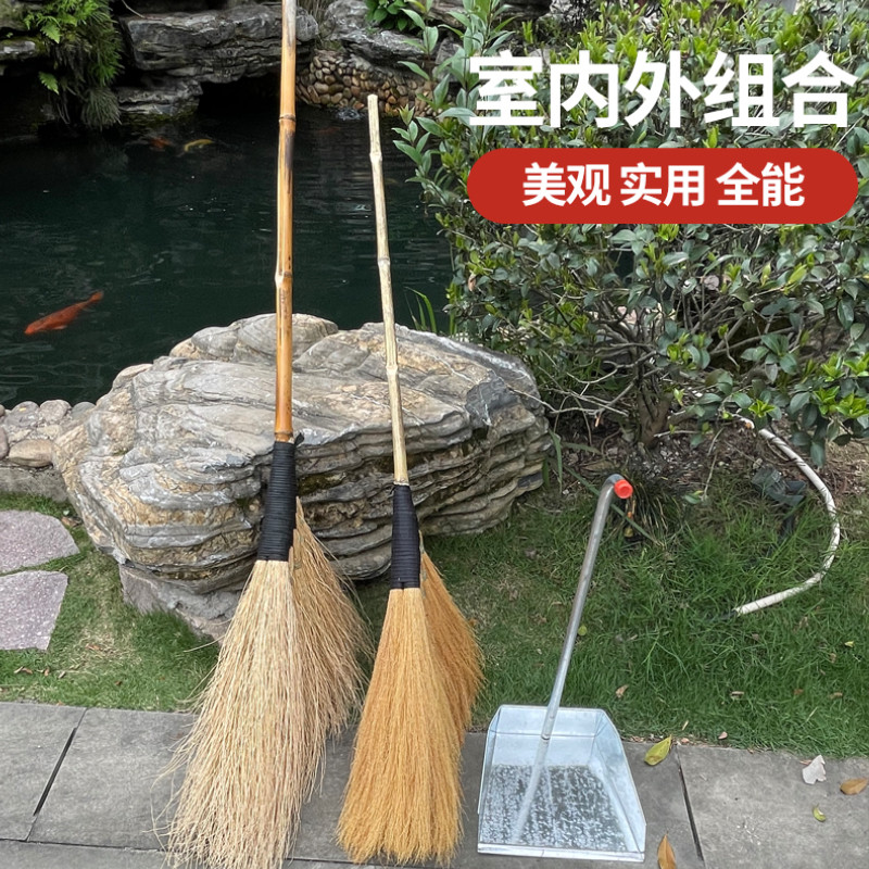 手工庭院扫把户外大扫把扫院子神器扫雪扫把竹扫把家用室外大扫帚