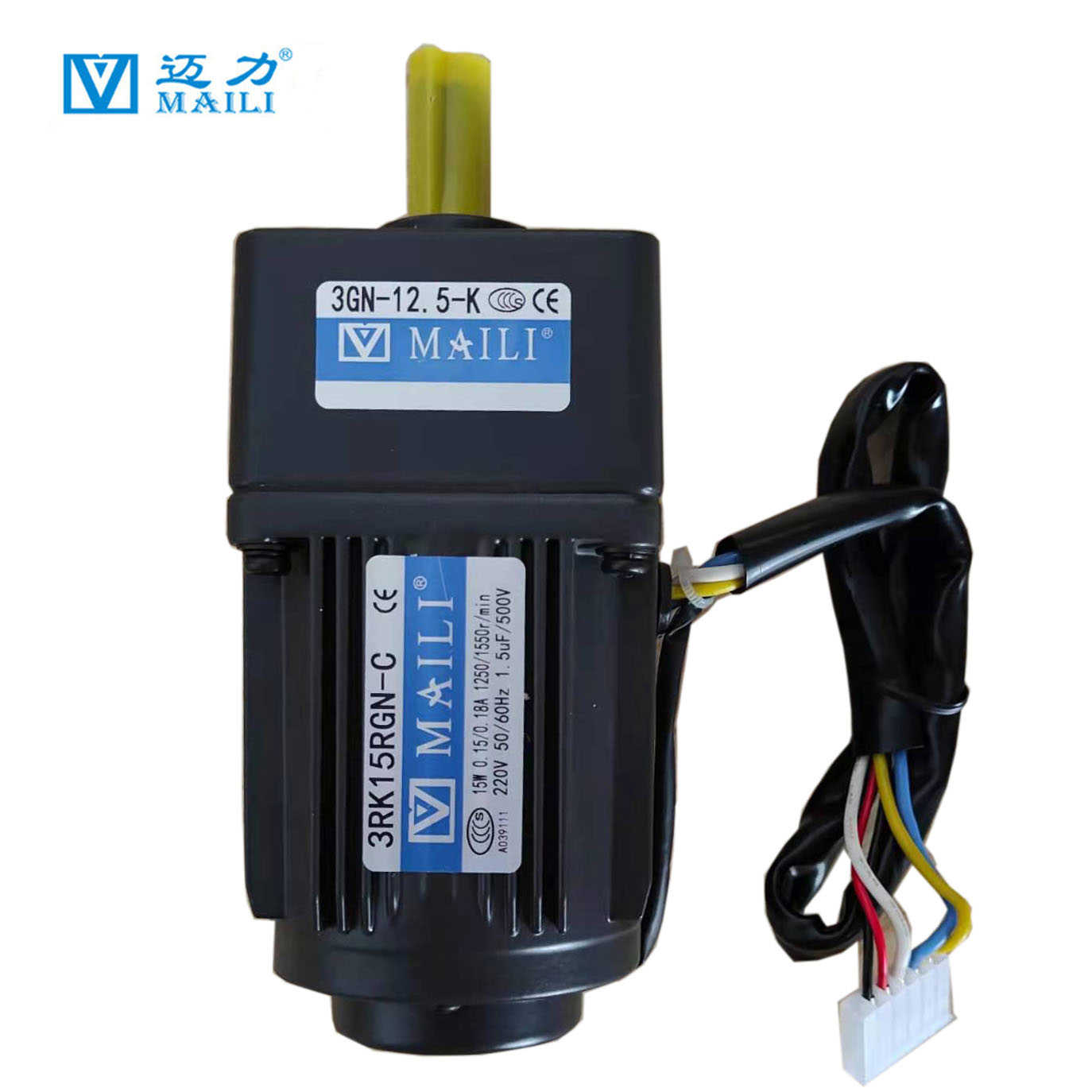 迈力MAILI调速电机3RK15RGN-C/3GN-12.5K马达15W-200W齿轮减