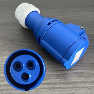 房车市电插头插座拖挂改装餐饮车外接电源220V16A32A母头公头