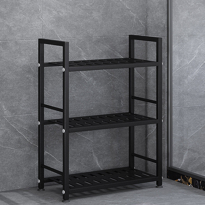 卫生间置物架落地多层厕所洗手间收纳架脸盆架洗发水沐浴露整理架