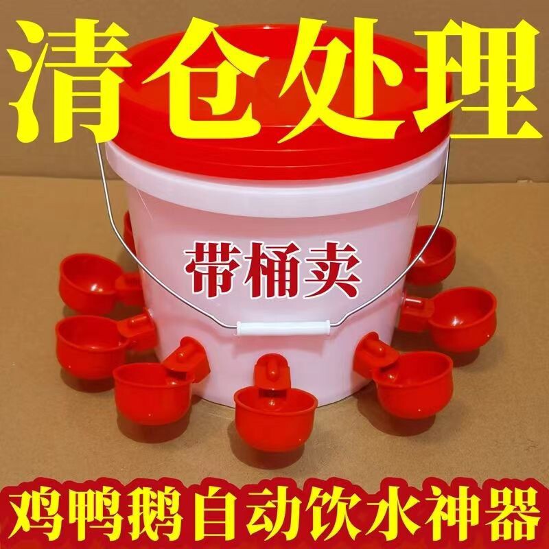 鸡用自动饮水器鸭鹅鸽子鹌鹑桶装喝水碗雏鸡饮水碗全自动新款