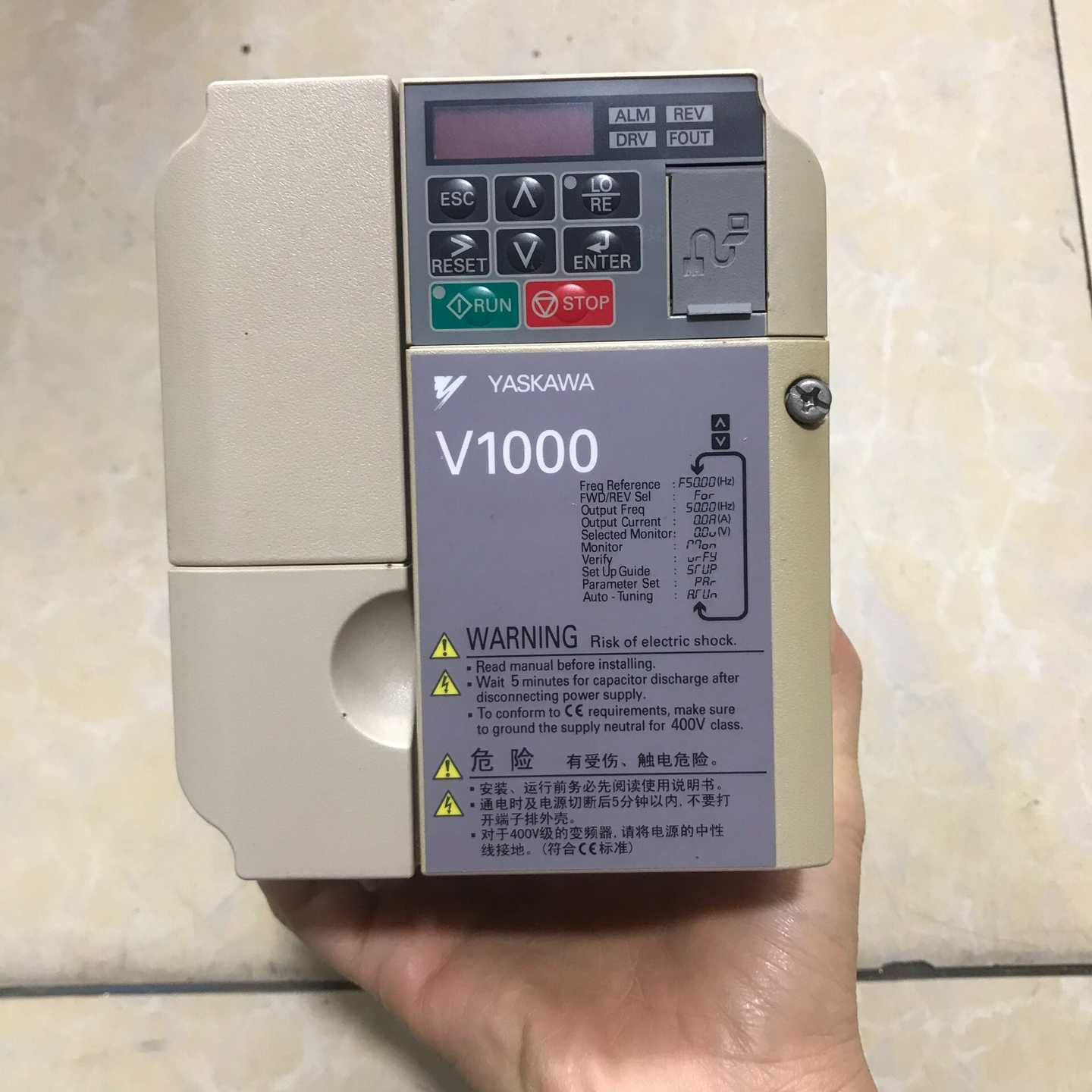 安川变频器CIMR-VB4A0007BBA 3.0KW/2.【鑫鑫商铺】