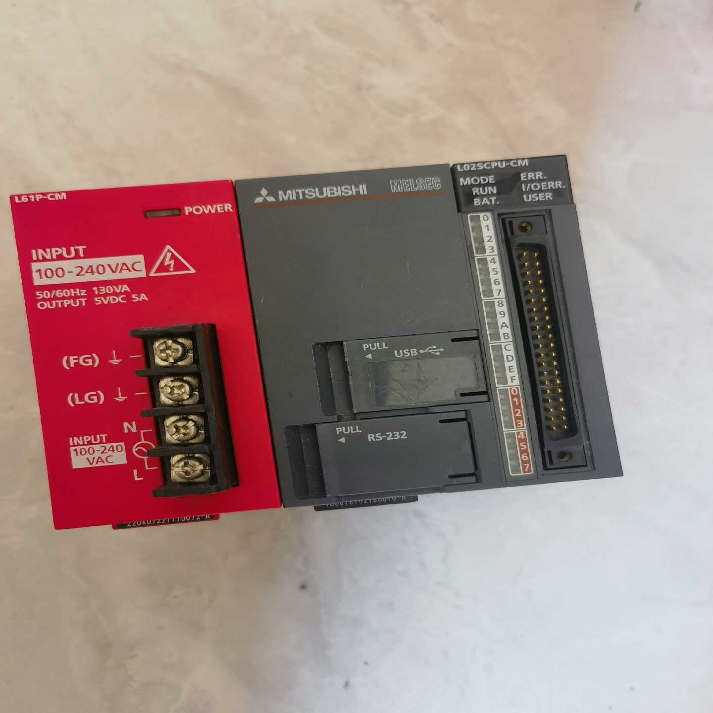 三菱L02SCPU-CM   L61P-CM一组，年份好成色【鑫鑫商铺】