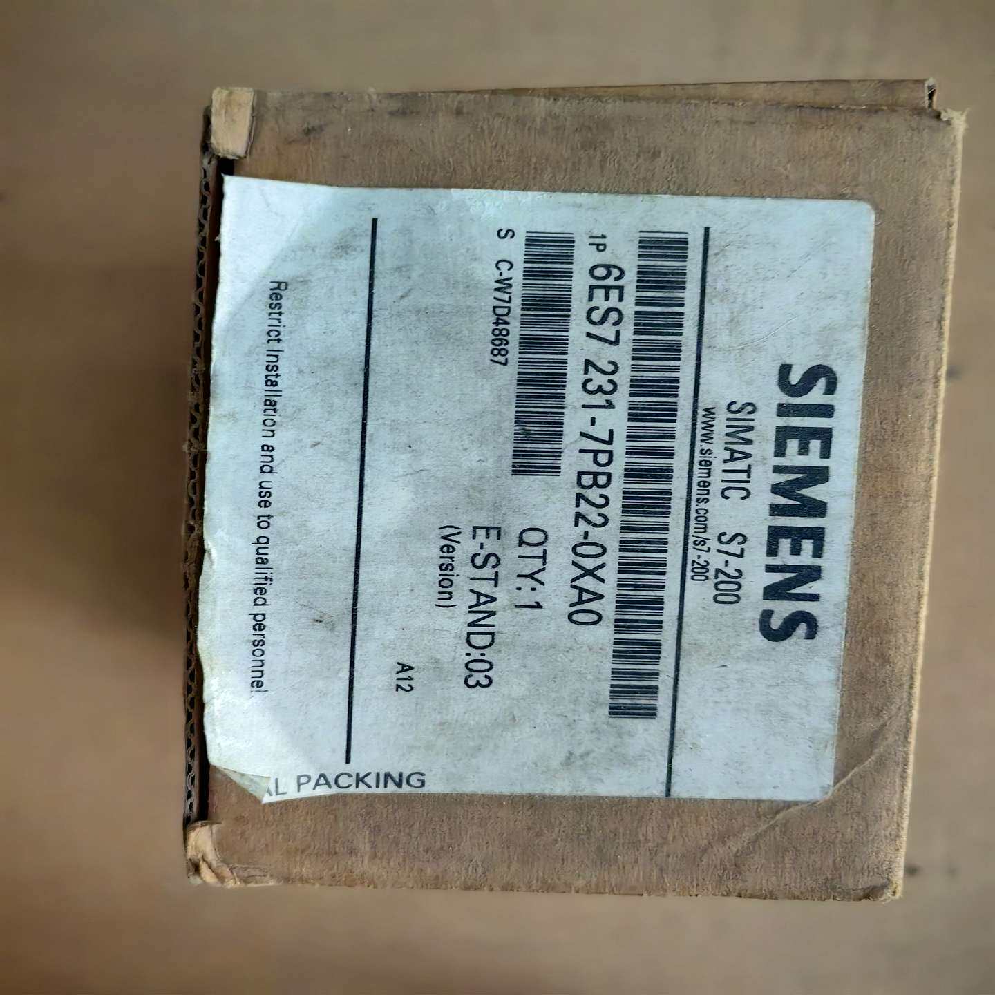 6ES7 231-7PD22-0AX0开封~询价