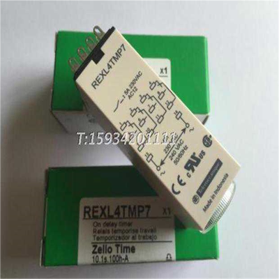 小型时间继电器REXL4TMP7 AC230V时间控制继电器