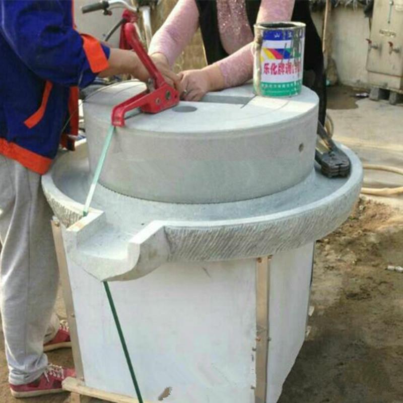 绿色面粉石磨机豆浆石磨机电动花岗岩石磨浆机价格