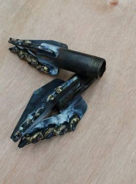 打井机钻头324250接口三翼五翼合金打土钻头支持各种尺寸