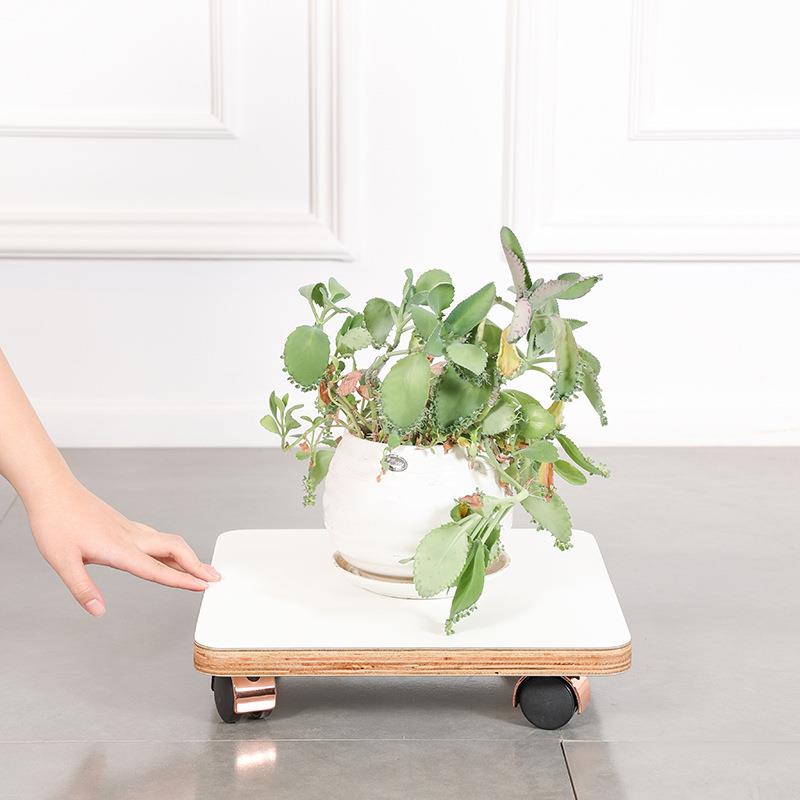 植物架子室内电视柜旁花架子客厅落地式带轮子现代简约置物架