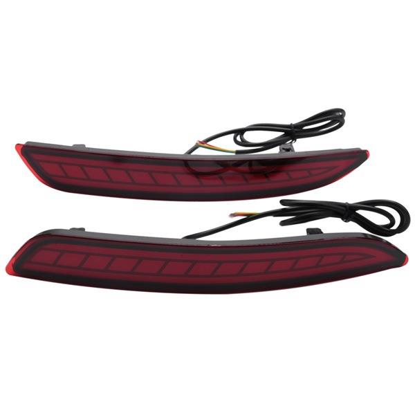 LED后杠警示灯三功能流光转向尾灯适用于19马自达3昂克塞拉