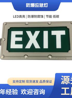 登峰DF新国标出口充电加油站防爆应急灯高亮EXIT应急指示灯