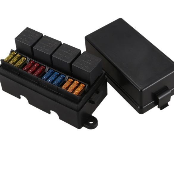 新品中央电气盒多路汽车继电器盒12路保险丝盒多路汽车保险丝座