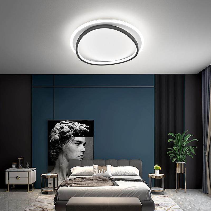 卧室灯吸顶灯简约现代主卧书房灯北欧超薄黑色铁艺led餐厅房间灯,家装灯饰光源,其它灯具灯饰,淘宝优惠券,粉丝福利购,淘宝优惠卷