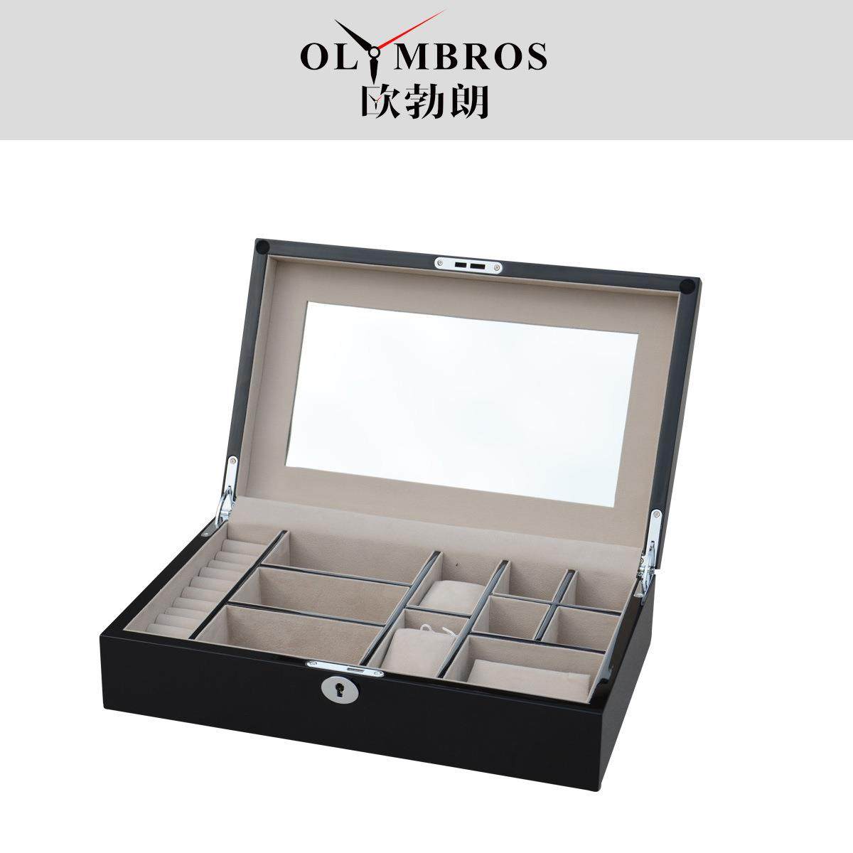 抽屉展示柜首饰欧勃朗带镜子新款珠宝收纳盒子饰品盒木质首饰盒,家装灯饰光源,其它灯具灯饰,淘宝优惠券,粉丝福利购,淘宝优惠卷