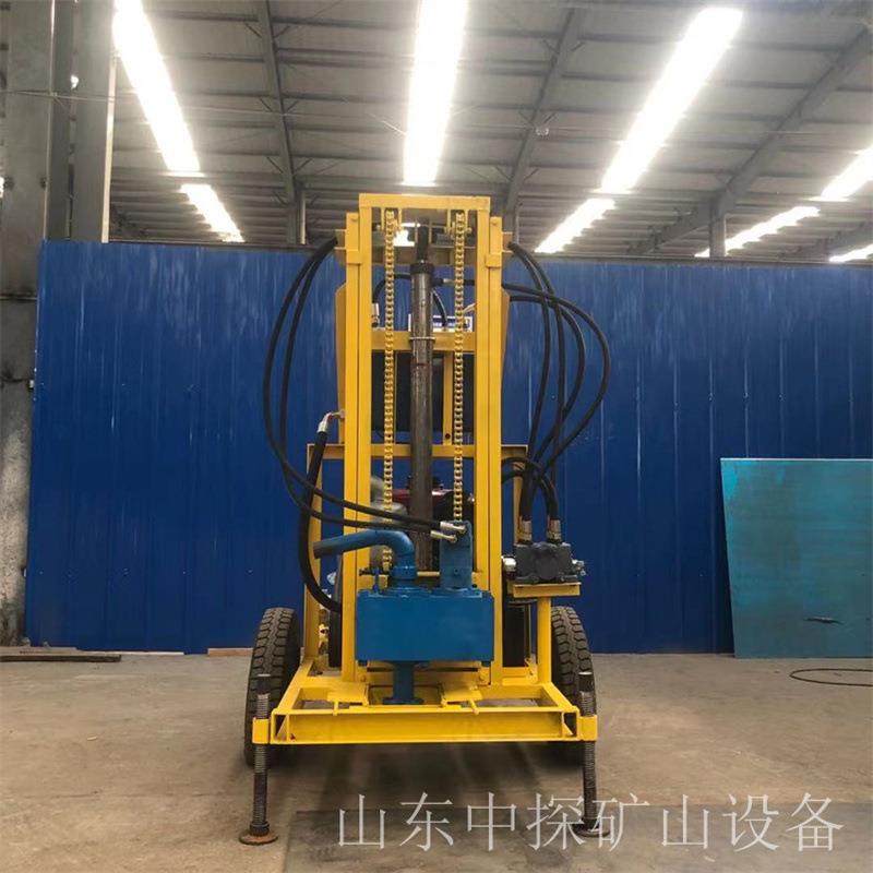 柴油液压打井机钻井机方便携带移动可达到130米深度