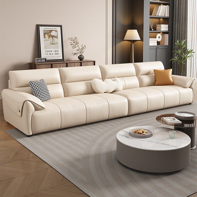 真皮沙发客厅2025新款家用直排沙发三人轻奢头层牛皮沙发现代简约