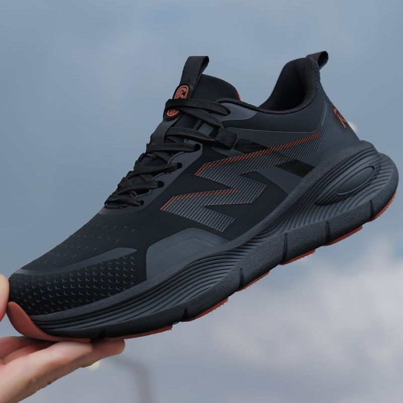 男鞋运动鞋男款冬季2024新款正品透气男士黑色布面休闲跑步鞋子男,流行男鞋,时尚休闲鞋,淘宝优惠券,粉丝福利购,淘宝优惠卷