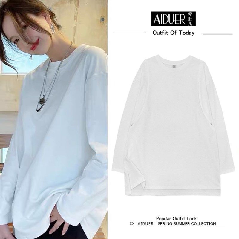 哺乳上衣服拉链纯l色外出辣妈可外穿春装春秋款春季潮妈哺衣T恤期